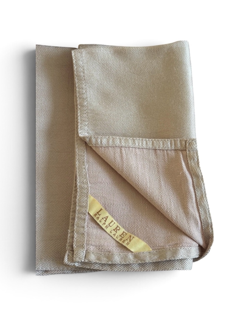 Lauren Ralph Lauren Home Vintage Herringbone Napkins 8 Pieces Blush Pink